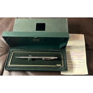 Chrome Cross Chrome #3502 Ballpoint Pen Complete Box/Instruct vintage 1990’s
